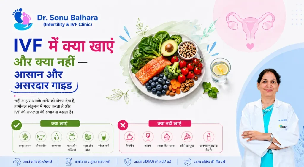 IVF में क्या खाएं और क्या नहीं — आसान और असरदार गाइड