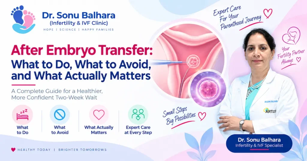 After Embryo Transfer What to Do, What to Avoid, and What Actually Matters