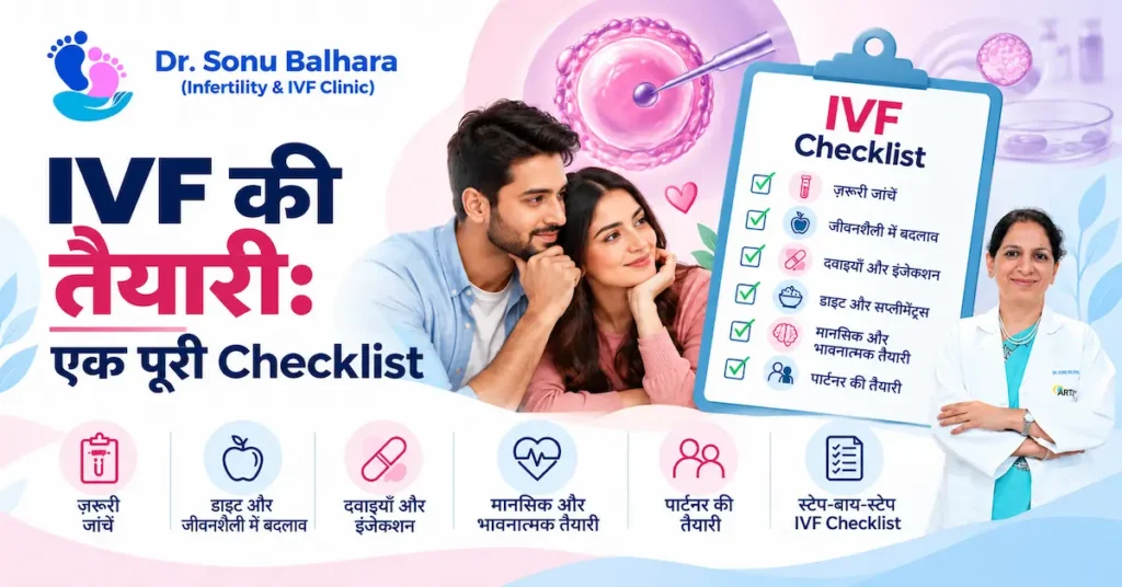 IVF की तैयारी एक पूरी Checklist