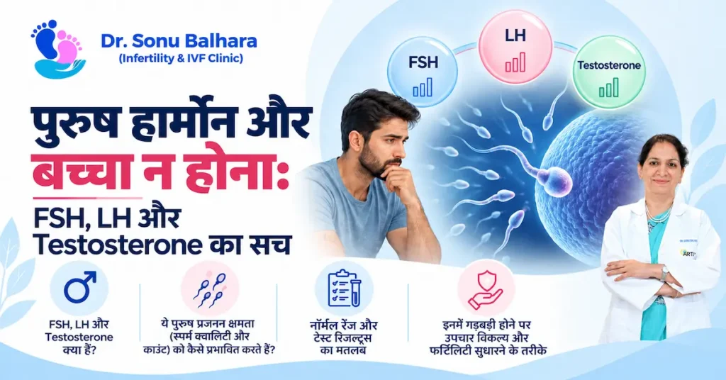पुरुष हार्मोन और बच्चा न होना FSH, LH और Testosterone का सच